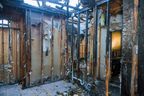 Professional Fire Damage Removal technician working in Okauchee Lake, WI